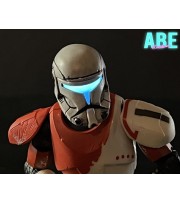 ABE Custom 1/12 Clone Commando Helmet (Green LED) for Star Wars Black Series ABE001A