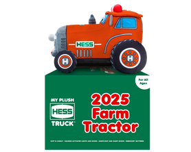 My Plush Hess Truck: 2025 Farm Tractor on top of box